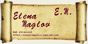 Elena Maglov vizit kartica